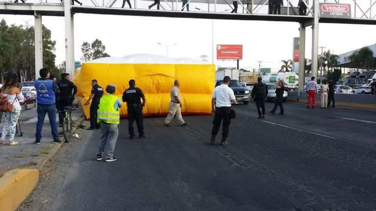 hombre se avienta en Zapopan